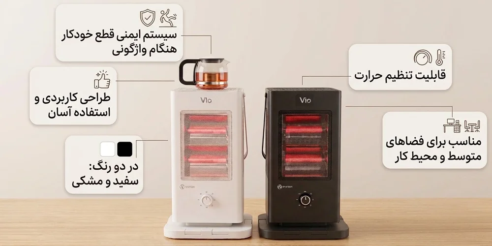 اینفو بخاری برقی ویو مدل V-654